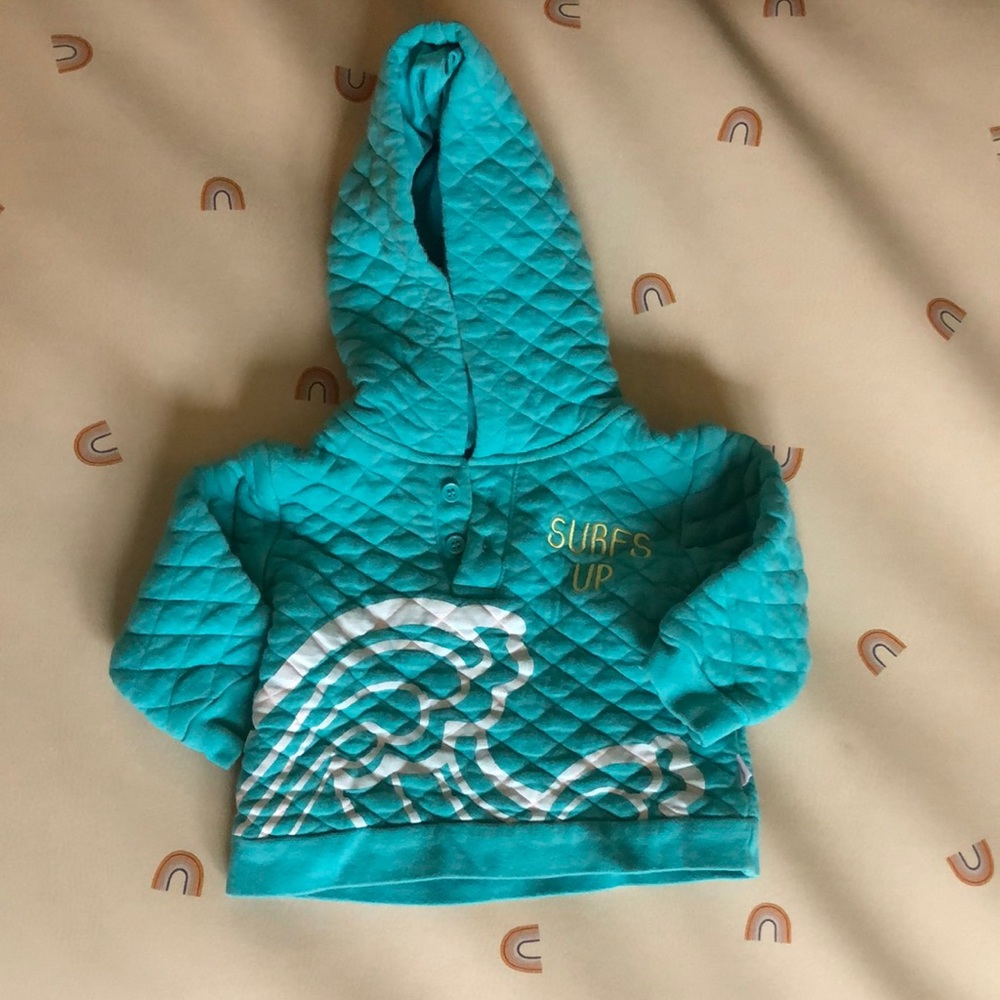 Surfs up wave hoodie 12M